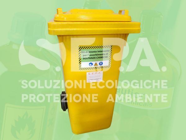 Kit di emergenza assorbenti antisversamento per sostanze chimiche pericolose