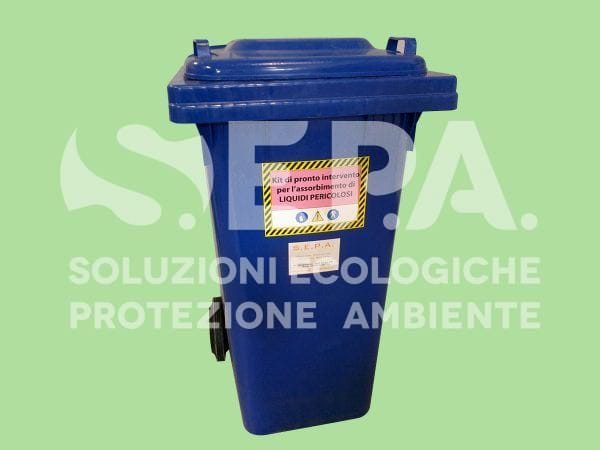 Kit di emergenza assorbenti antisversamento di liquidi pericolosi