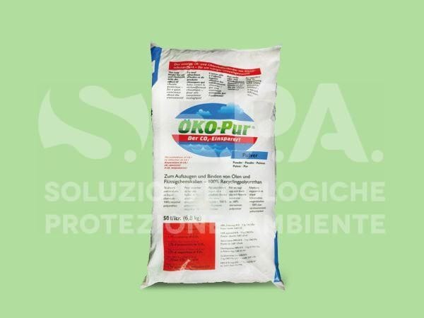 Polvere assorbente per olio e idrocarburi idrorepellente - OKO PUR